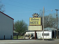USA - Erick OK - Abandoned Cabana Motel Sign (20 Apr 2009)